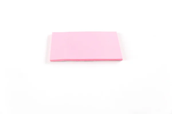 Κολλώδης Σημειωματάριο (Notepad) σε λευκό φόντο — Φωτογραφία Αρχείου