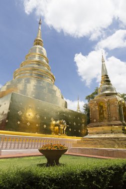 Golden pagoda Budizm Tapınak