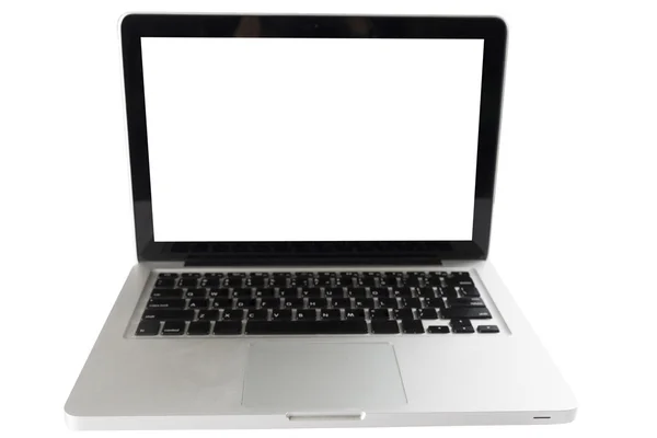 Laptop computer op witte achtergrond — Stockfoto