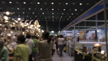 Fuar Ticaret Fuarı alışveriş insanlar - bulanıklık 