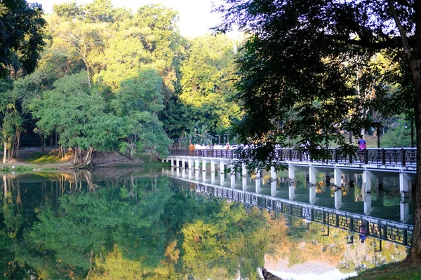 Chiang Mai Tailandia Noviembre 2020 Monje Budista Personas Caminando Por — Foto de Stock