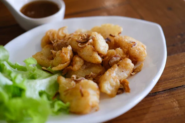 Filets Poisson Frit Sauce Tamarin — Photo