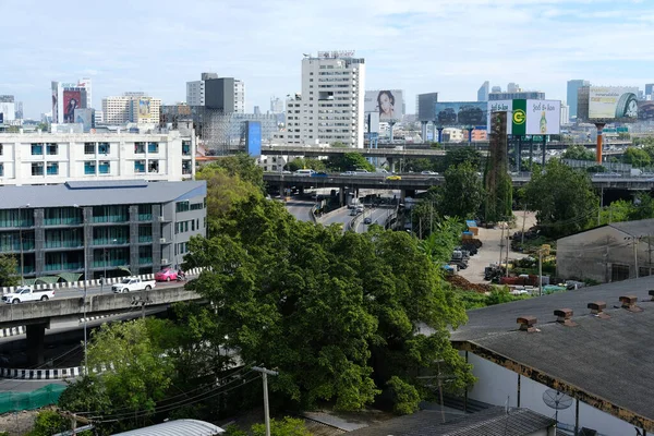 Bangkok Tailândia Novembro 2020 Tráfego Área Rajaprarop Bangkok Tailândia Novembro — Fotografia de Stock