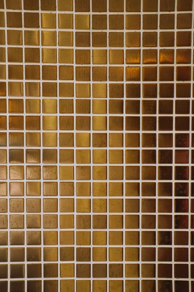 Kovové Béžové Bronzové Dlaždice Stěna Abstraktní Pozadí — Stock fotografie