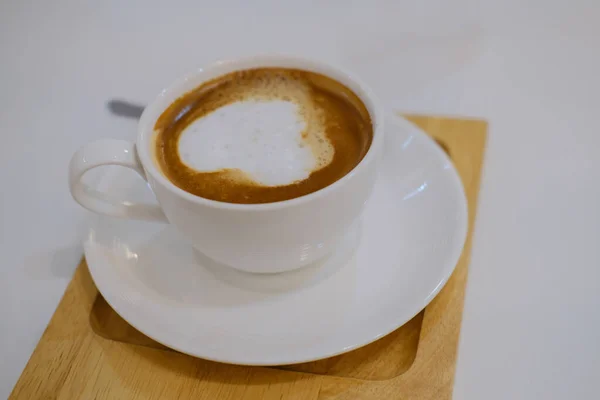 Kopi Latte Cappuccino Panas Minuman Penyegaran — Stok Foto