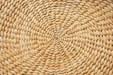 Hasır rattan dokusu dokuma arkaplan şablonu soyut