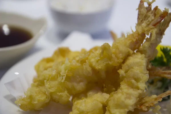 Fried prawn tempura — Stock Photo, Image