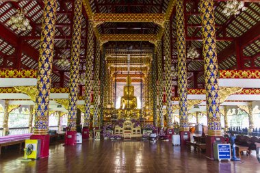 Altın buddha heykeli yenileme