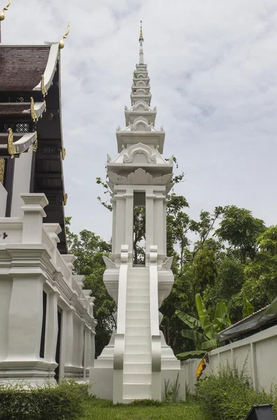 White asian temple hall — Stock Photo, Image