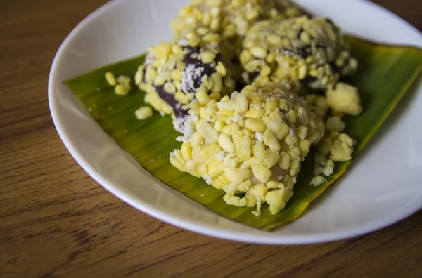 Sobremesa de crepe de arroz de feijão mungo — Fotografia de Stock