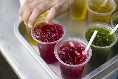 Krizantem, Centella asiatica ve Roselle buz içecek