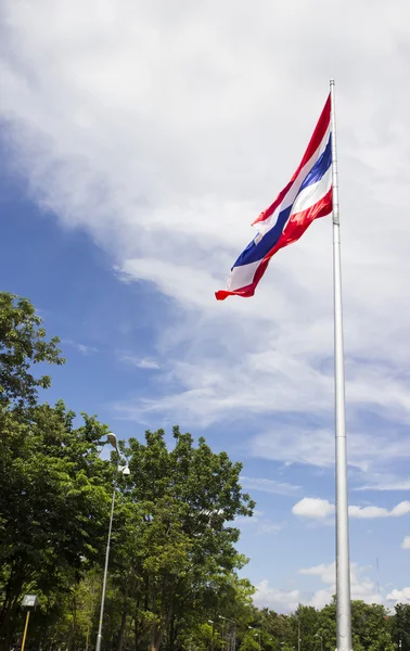 Átlebeg Thaiföld zászló — Stock Fotó