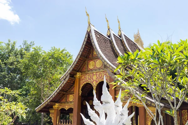 The lao antique architecture design pavilion — Stock Photo, Image