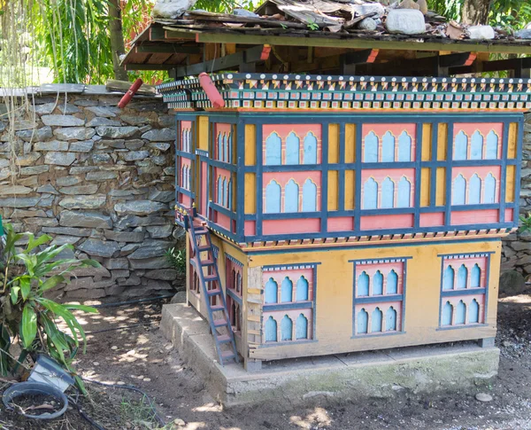 The model of bhutan  building — Stock Photo, Image