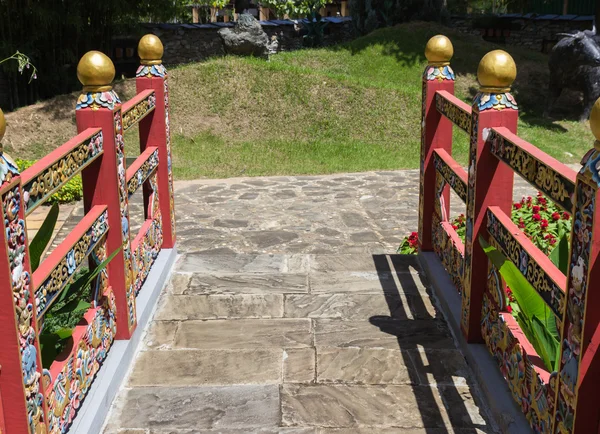 L'arte scultorea colorata bhutan — Foto Stock