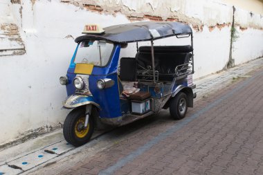 eski Tayland saklardı üç tekerlekli bisiklet