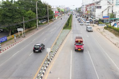 Asya şehirde trafik