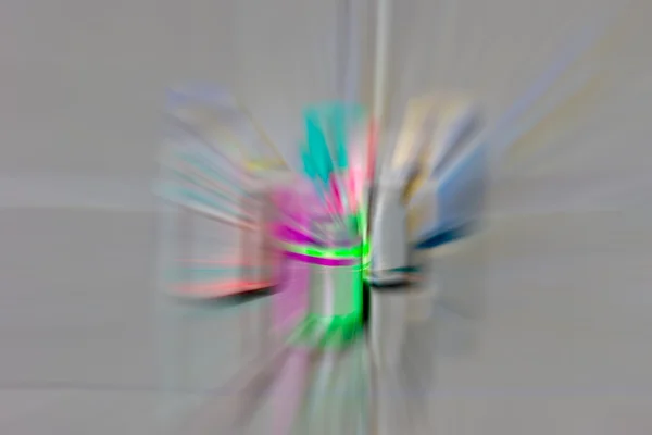 The blurry image of color bottle abstract — Stock Photo, Image