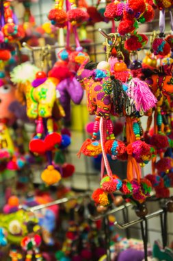 el yapımı renkli kumaş hayvan şeklinde Anahtarlık 