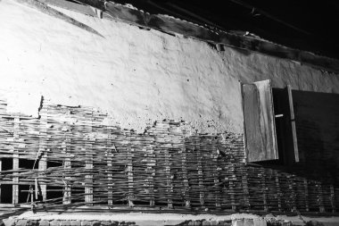 kırık ve kırık çimento duvar arka planı için