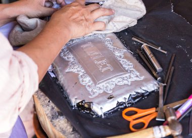 Silversmith çatal bıçak dekorasyon sanat yapma