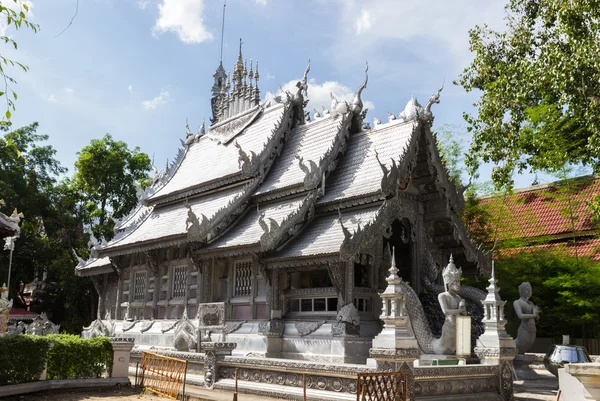 Silver and aluminum asian church — Stock Photo, Image