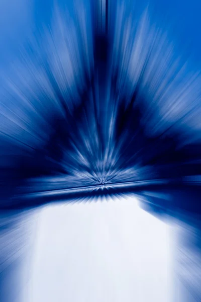 Blue,white color stripe radial motion blur abstract — Stock Photo, Image