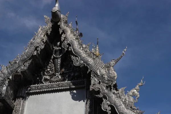 Silver and aluminum asian church — Stock Photo, Image