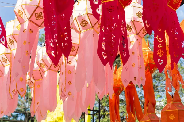 Thailand traditionell utsmyckning papper lanternor — Stockfoto