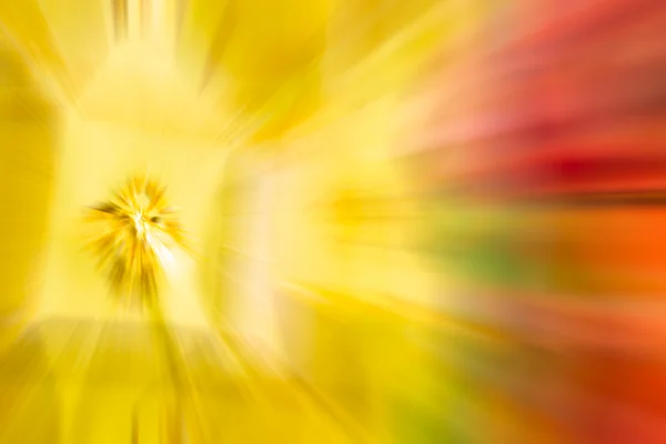 Sarı, altın rengi şerit radyal hareket bulanıklığı soyut — Stok fotoğraf