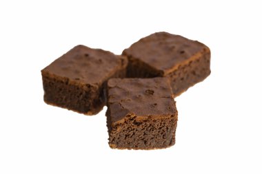 Beyaz arka plan üzerinde izole kek