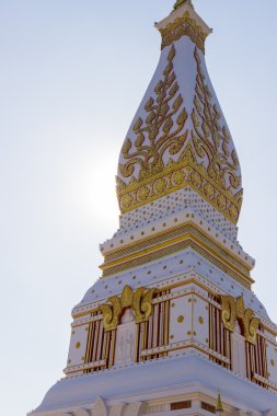 Beyaz Budist pagoda 