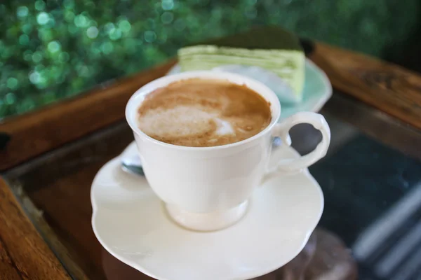 Une tasse de café cappuccino — Photo