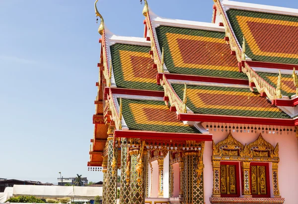 Tradycyjna architektura świątyni Tajlandia — Zdjęcie stockowe