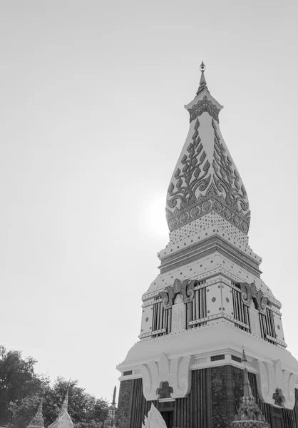 Buddhistische Pagode, schwarz und weiß — Stockfoto