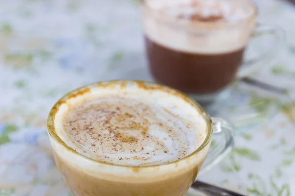 Sıcak cappuccino — Stok fotoğraf