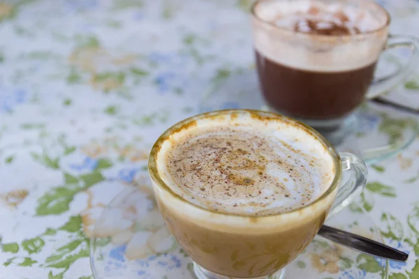 Sıcak cappuccino — Stok fotoğraf