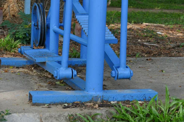 Metal equipment for exercising — Stock Photo, Image