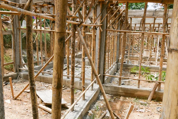 La struttura dell'edificio durante la costruzione — Foto Stock