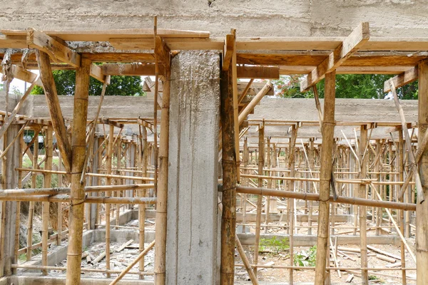 La struttura dell'edificio durante la costruzione — Foto Stock