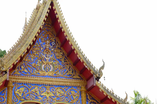 A arte de escultura de gable de templo — Fotografia de Stock