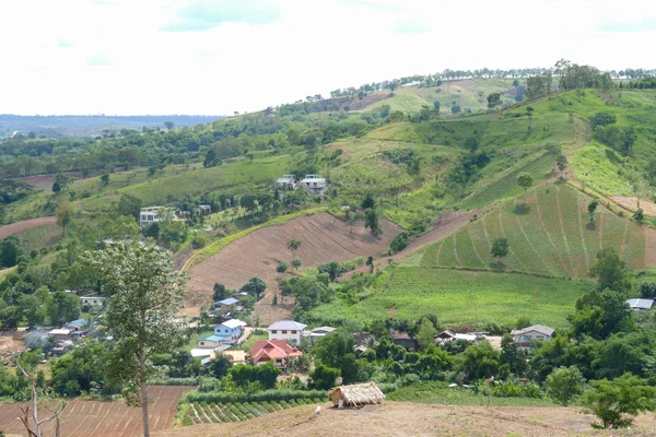 Paisagem montanhosa no interior da Tailândia — Fotografia de Stock