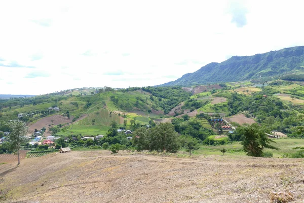 Dağ manzarası kırsal Tayland — Stok fotoğraf