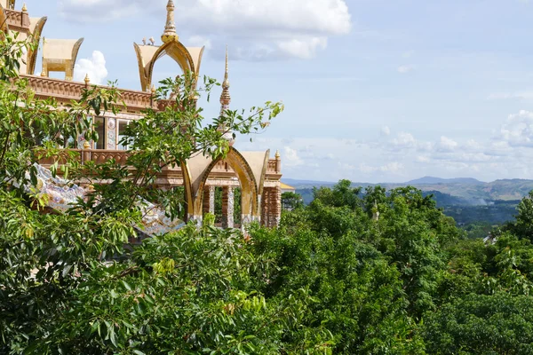 The design of thailand pagoda architecture on the hill — Stock Photo, Image