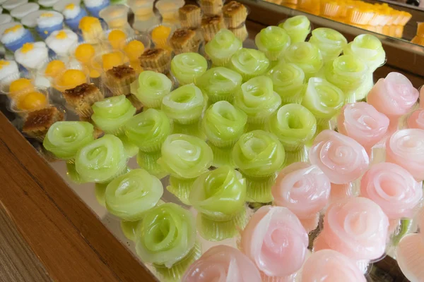 Pieces of thailand traditional dessert — Stock Photo, Image