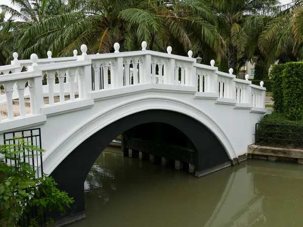 the architecture of white bridge