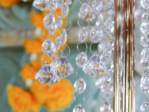 Ornamento de cristal decorativo pendurado — Fotografia de Stock