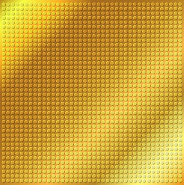 Amarillo marrón relieve círculo metálico fondo — Vector de stock