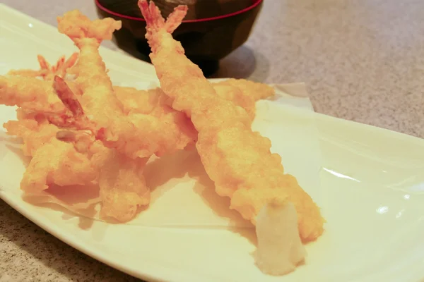 Japanese tempura fried shrimp Royalty Free Stock Photos