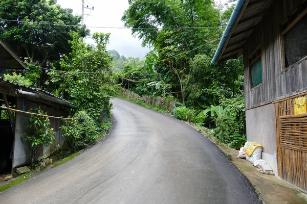 Road in village in countryside of thailand — Stock Photo, Image